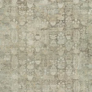 Sage Transitional Wool Lurex Blend Rug - 9'0 x 11'11"