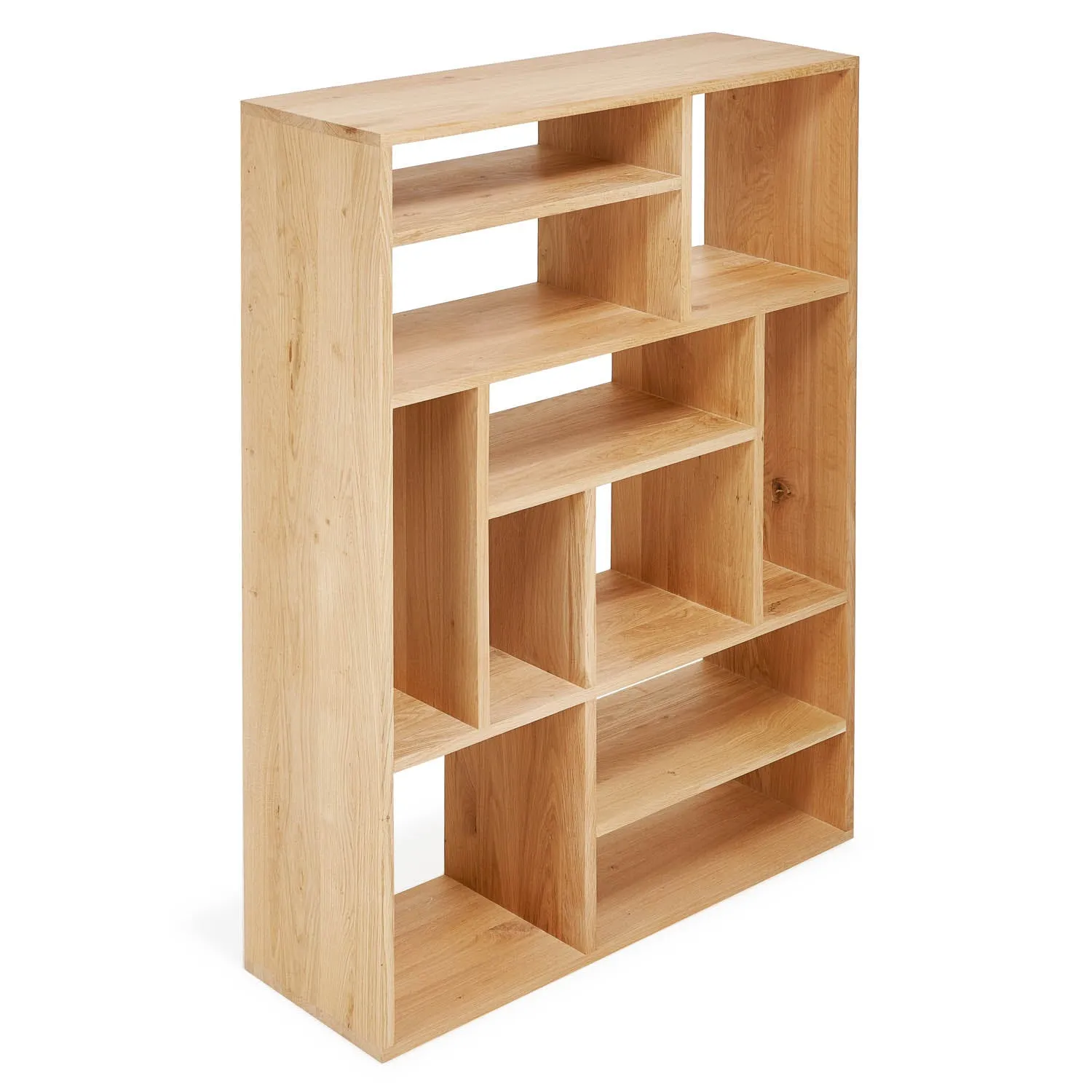 Small Oak M-Rack Bookcase