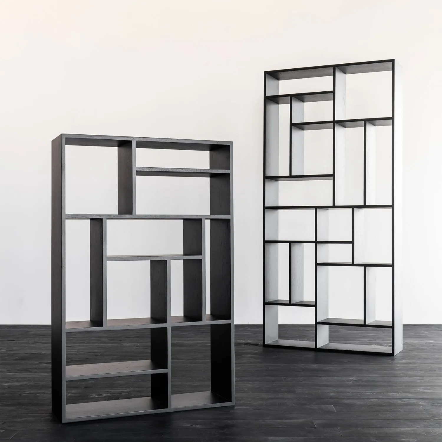 Small Oak M-Rack Bookcase