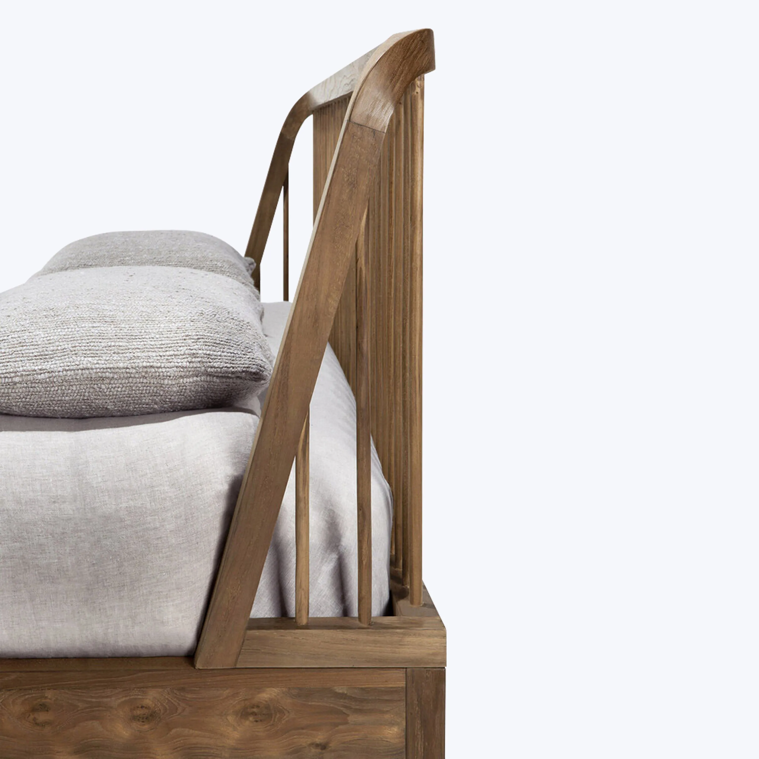 Teak Spindle Bed