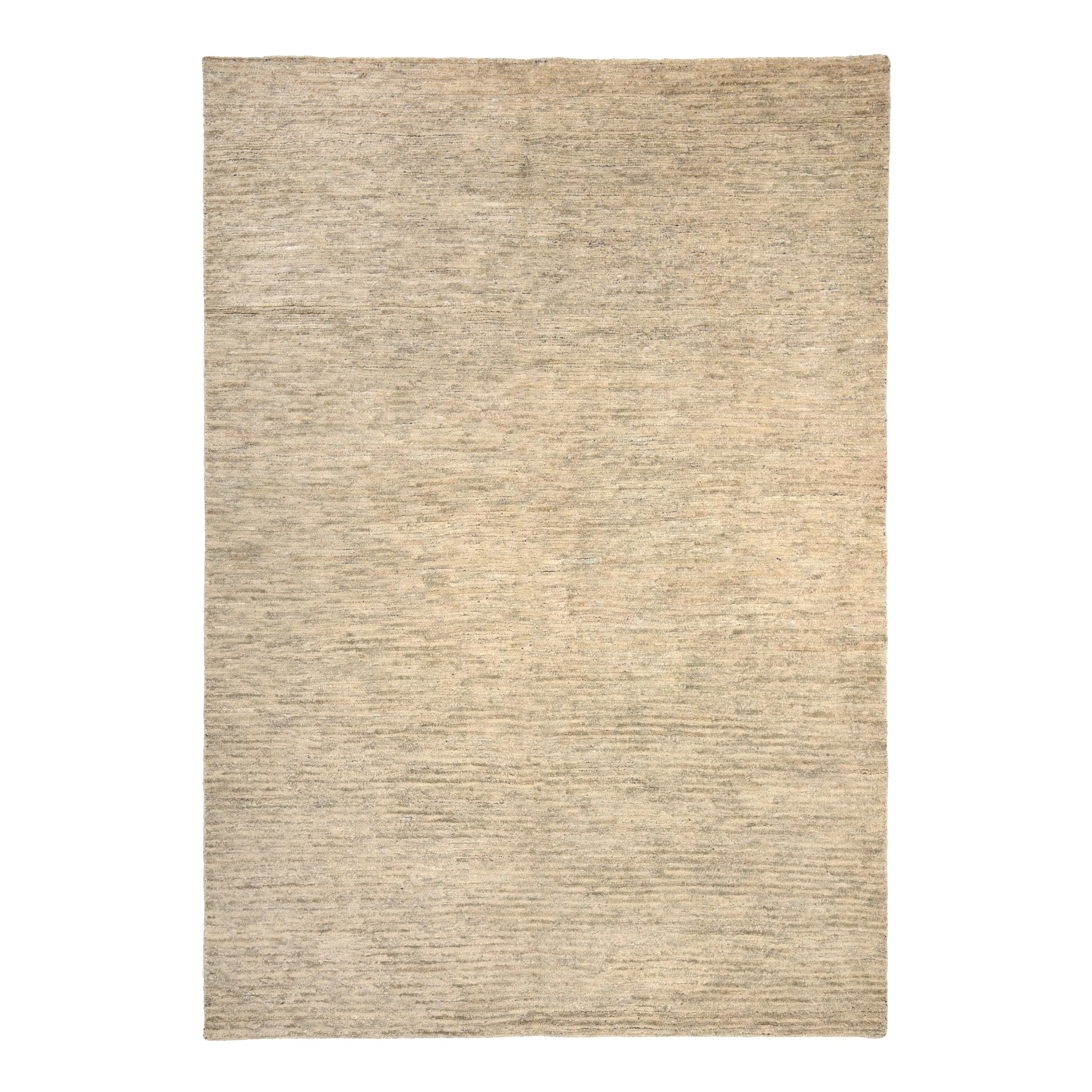 Textured Wool Silk Blend Rug - 6' x 9'