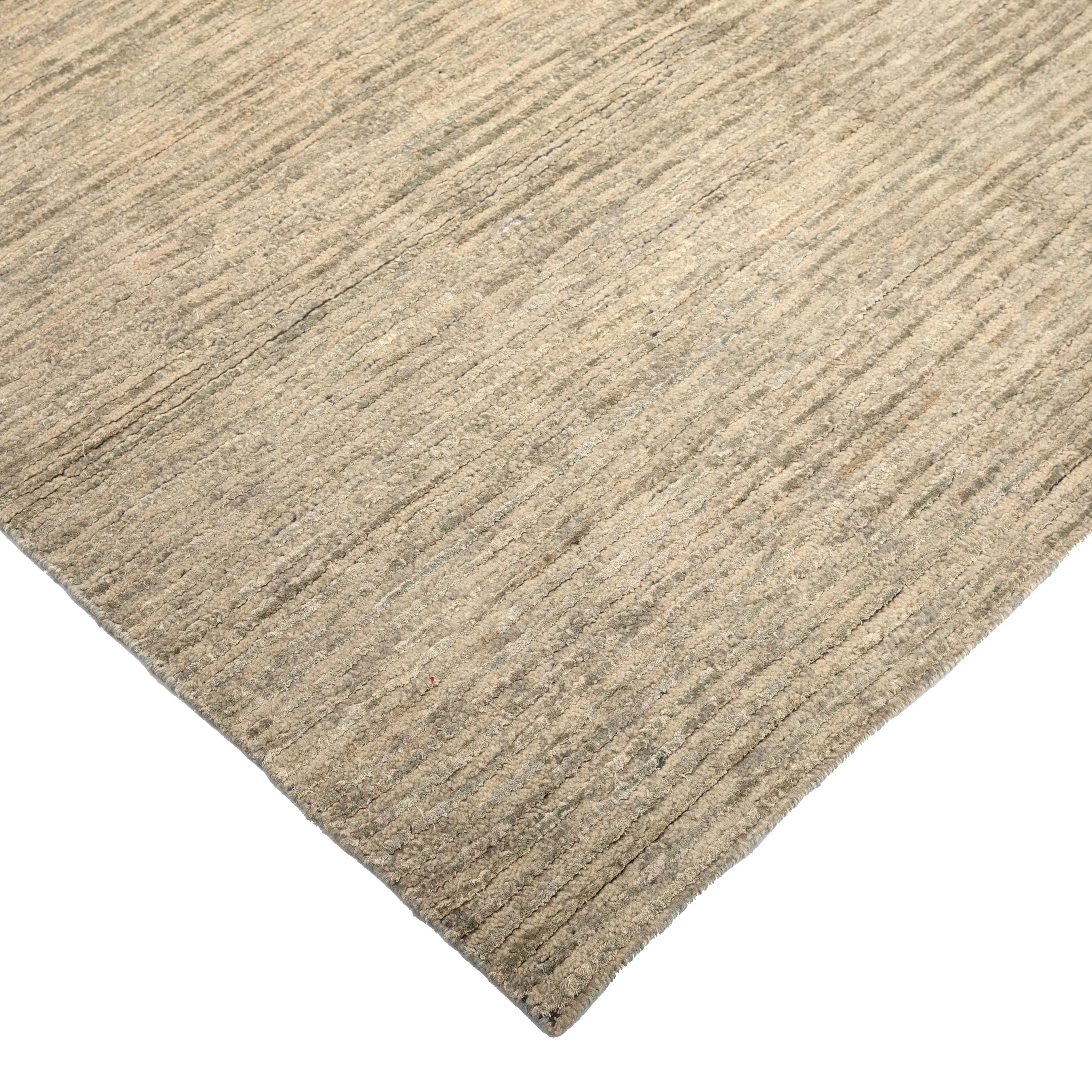 Textured Wool Silk Blend Rug - 6' x 9'