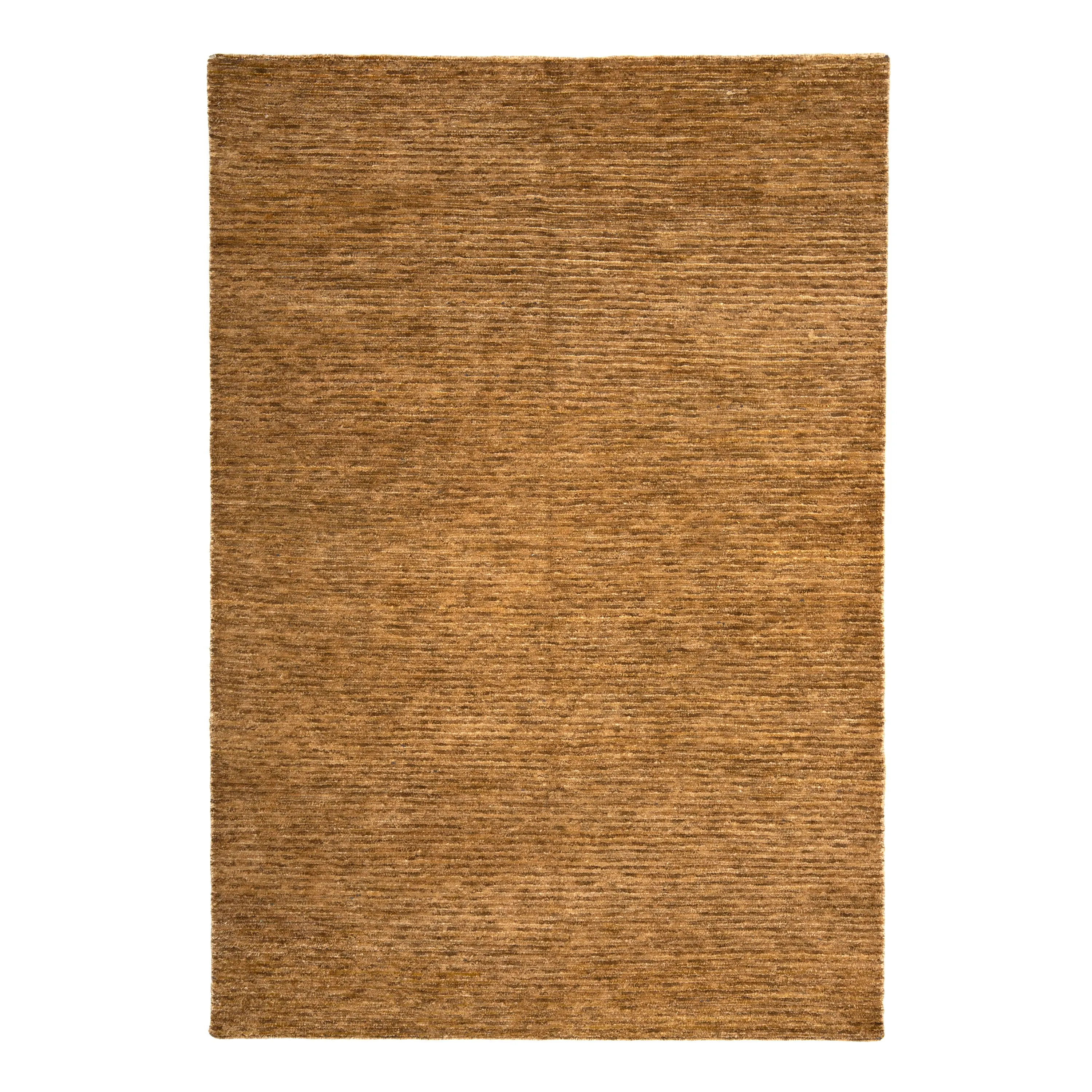 Textured Wool Silk Blend Rug - 6' x 9'