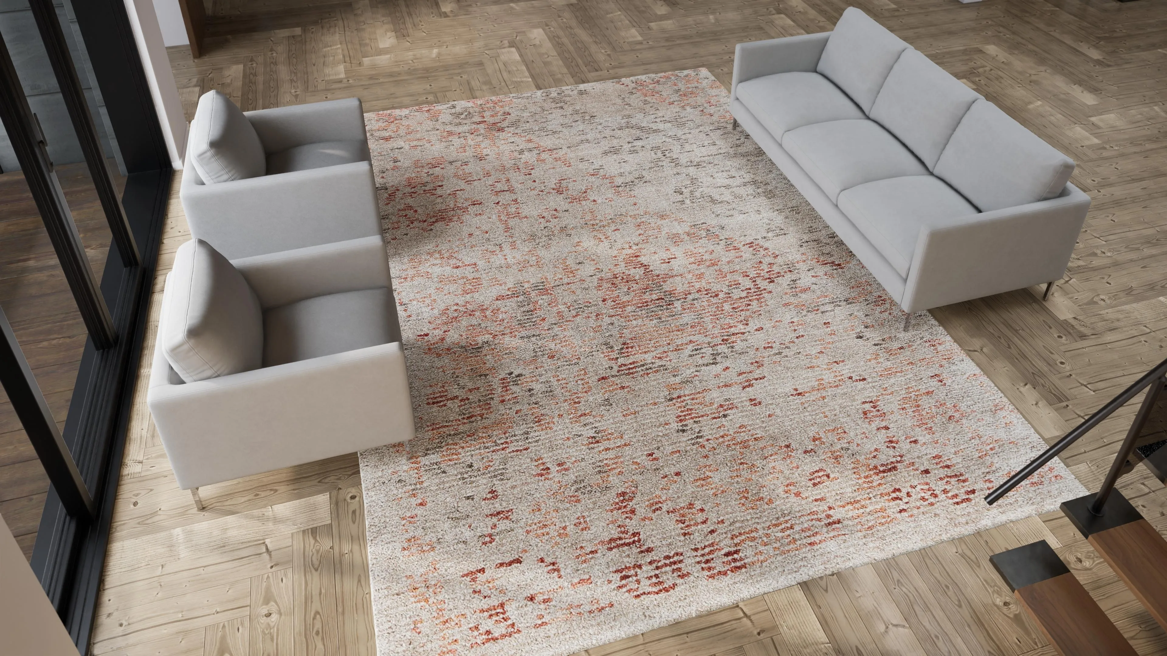 Tibetan Essentials Style Rug - Red