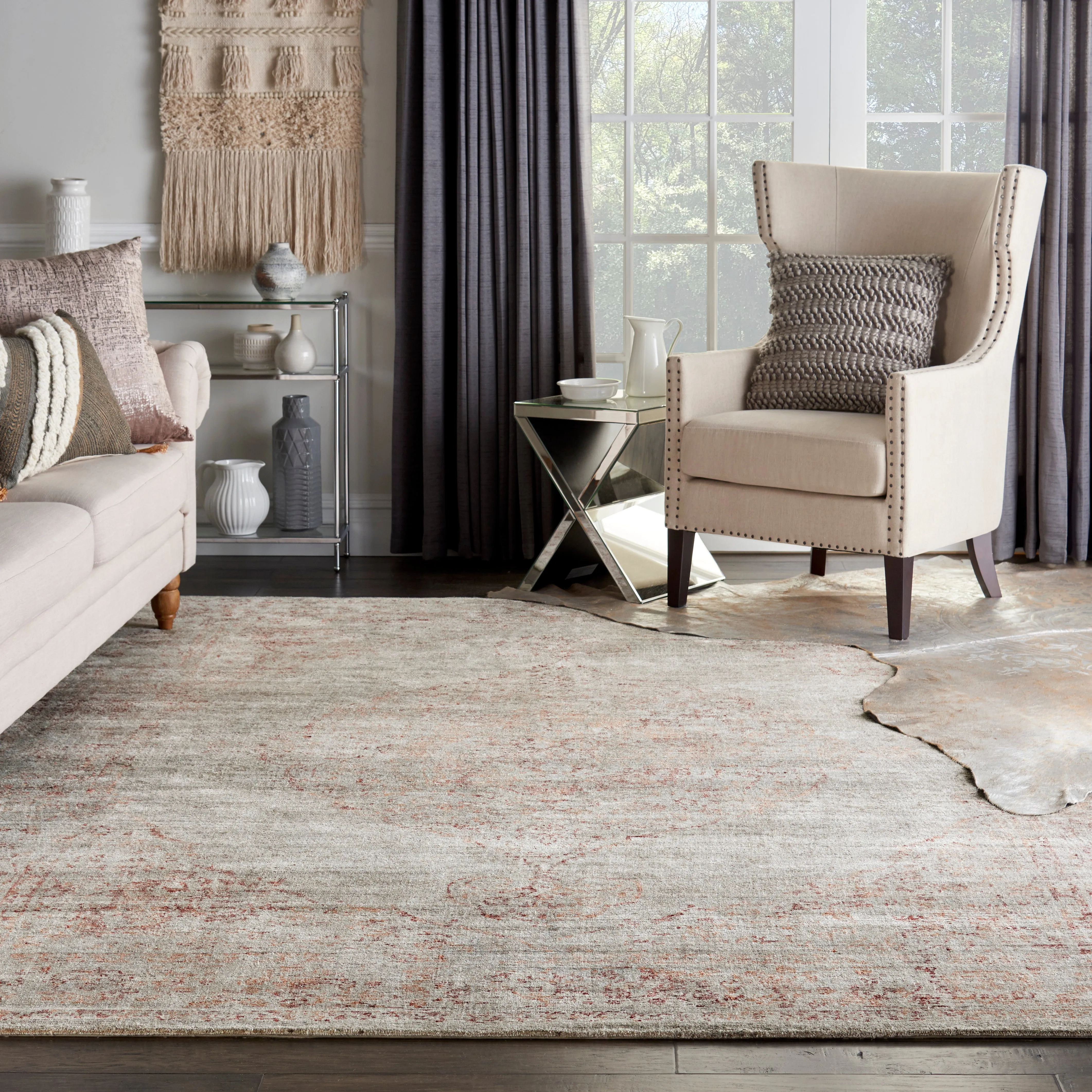Tibetan Essentials Style Rug - Red