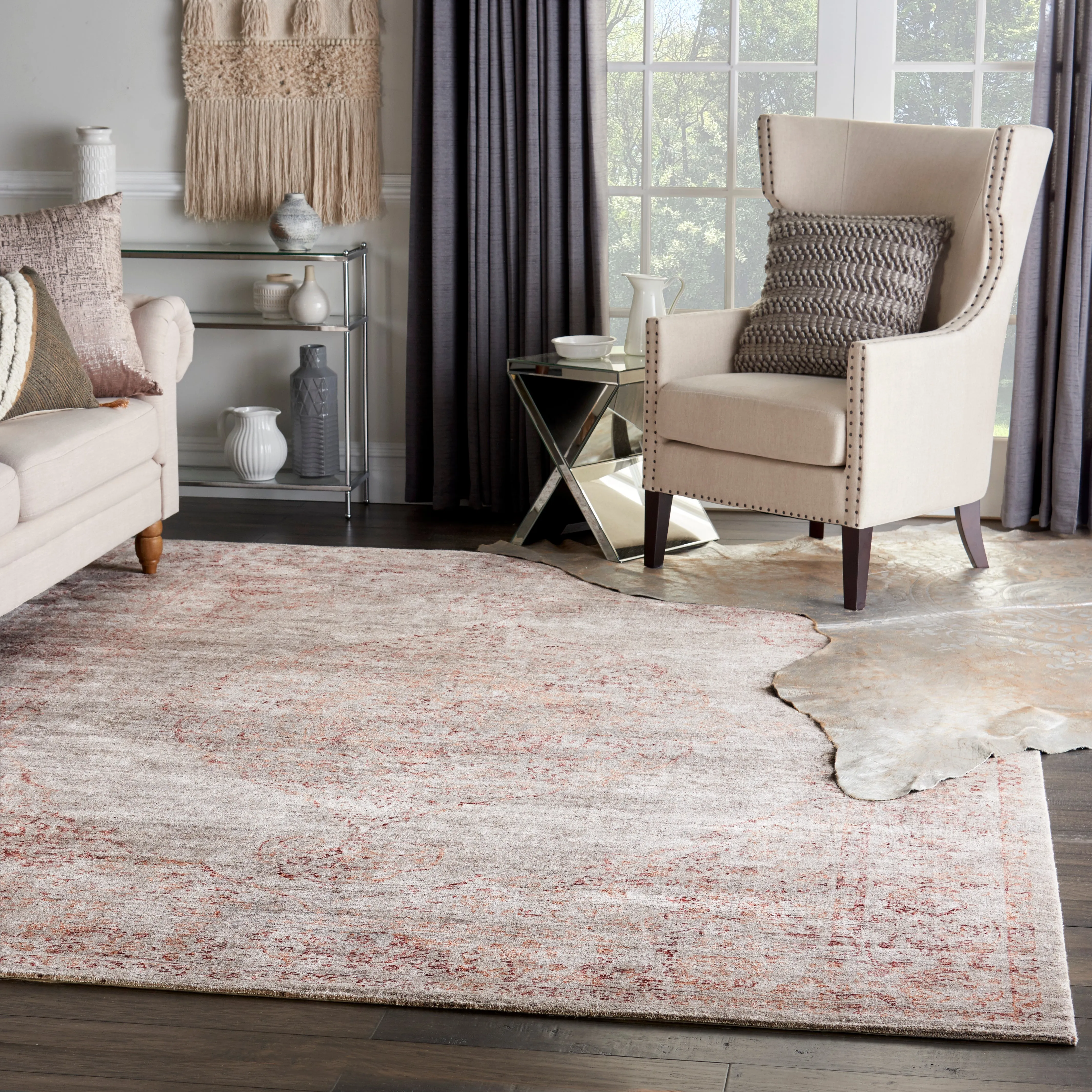 Tibetan Essentials Style Rug - Red