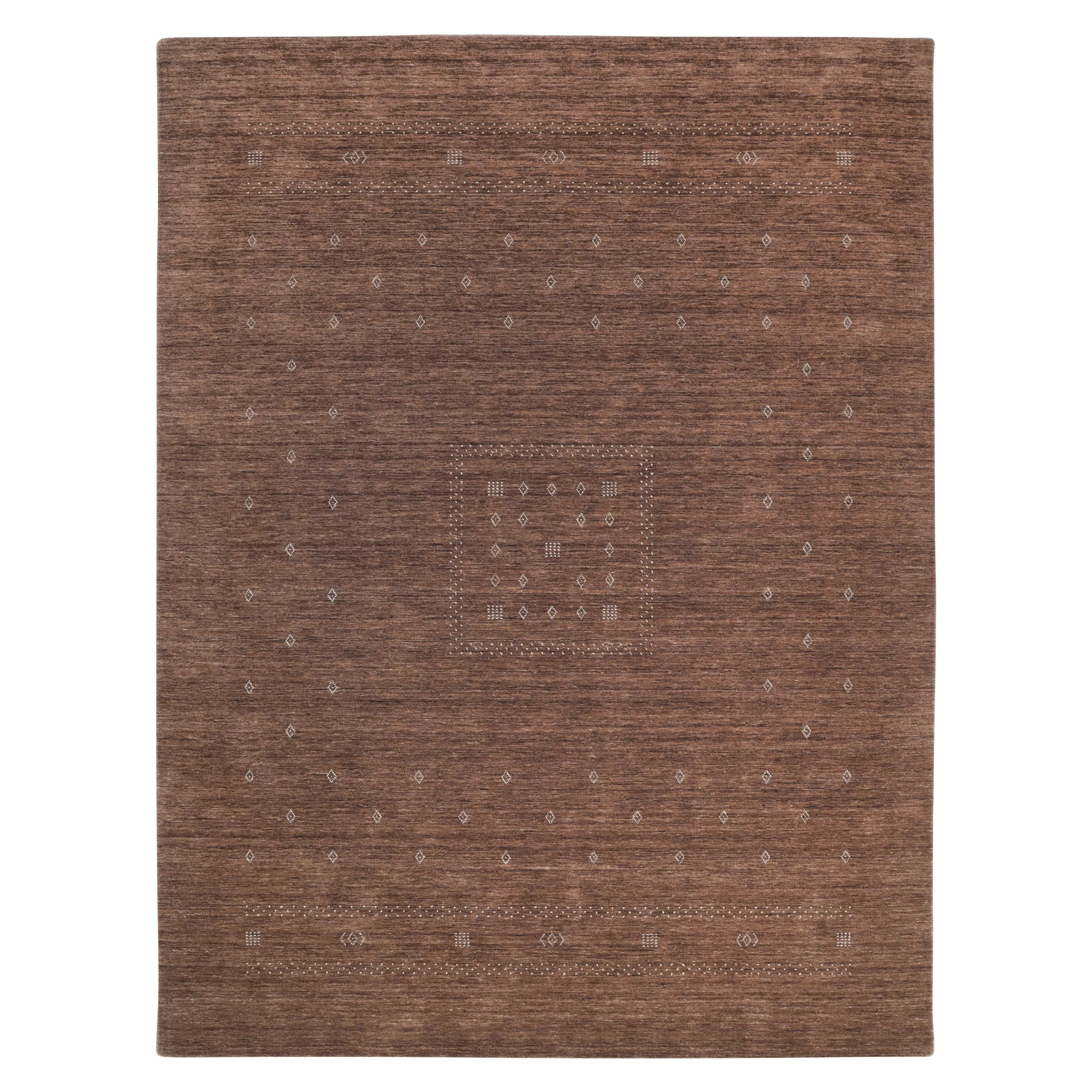 Transitional Gabbeh Wool Rug