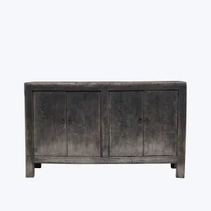 Vintage 4-Door Dark Sideboard