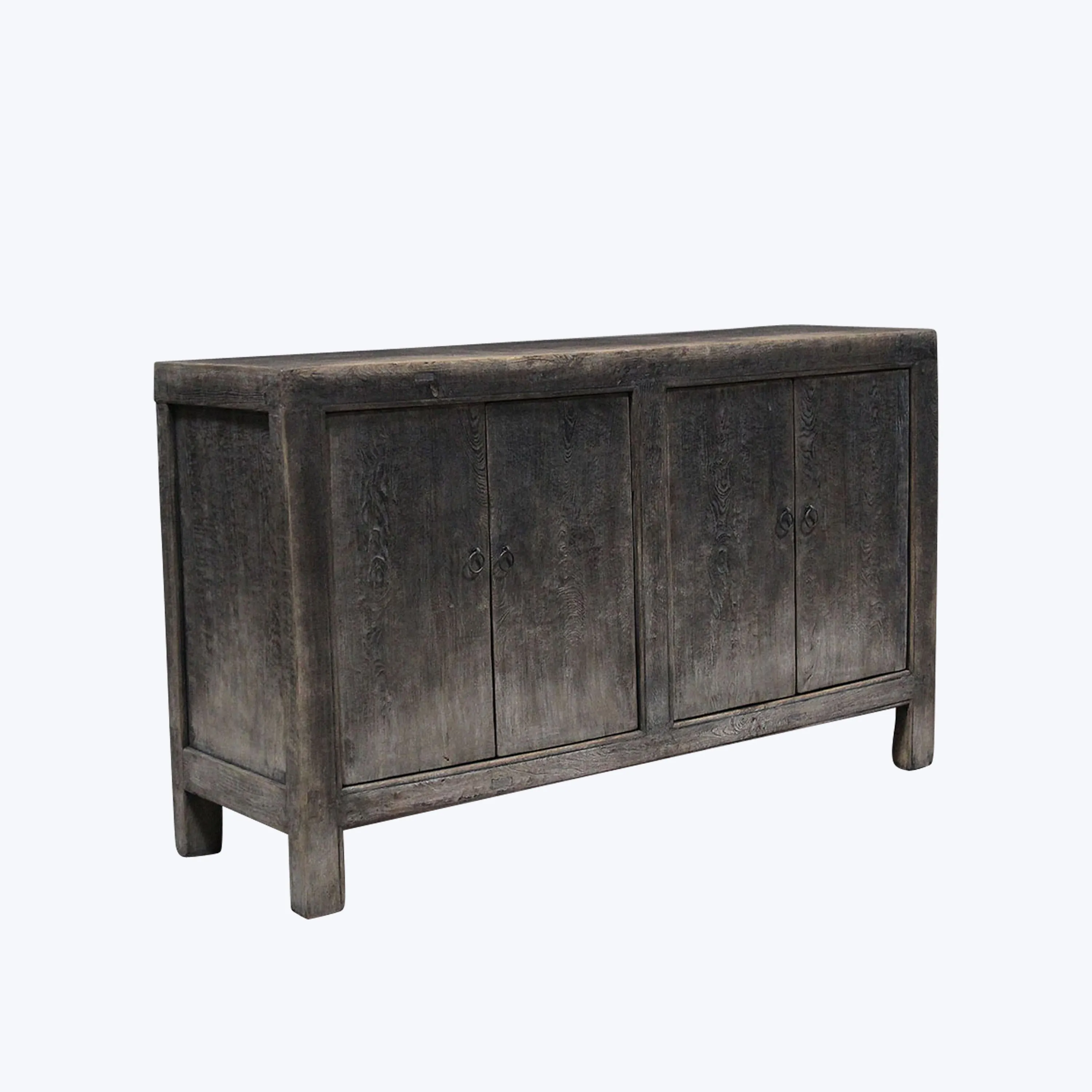 Vintage 4-Door Dark Sideboard