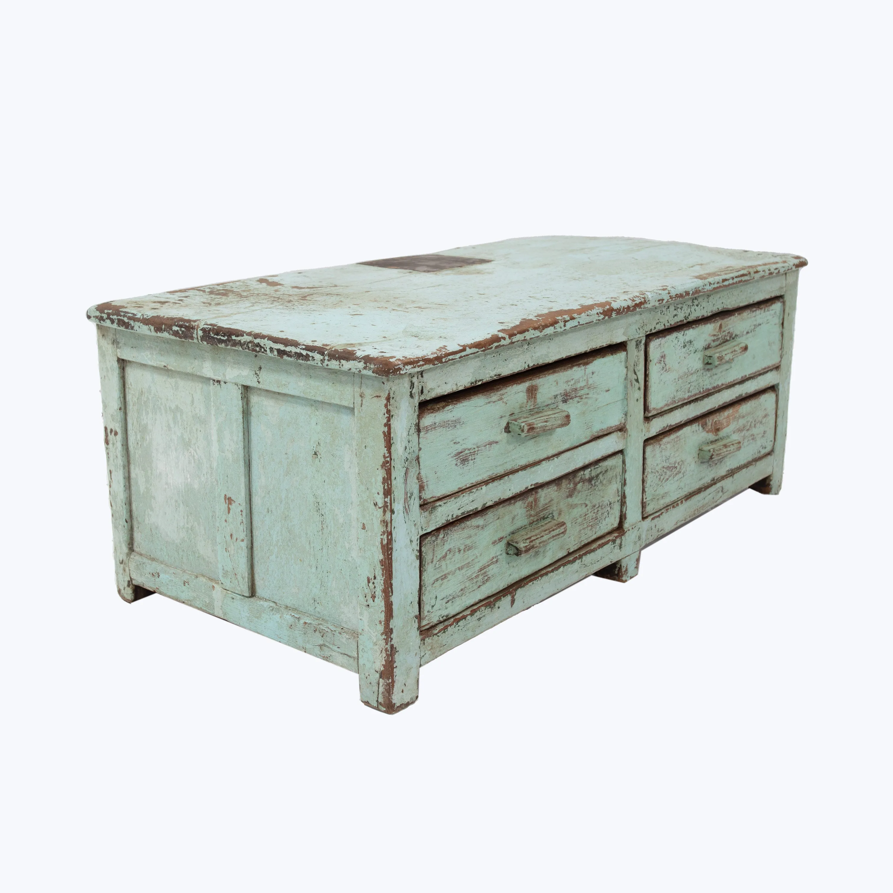 Vintage 4-Drawer Tabletop Desk | Console