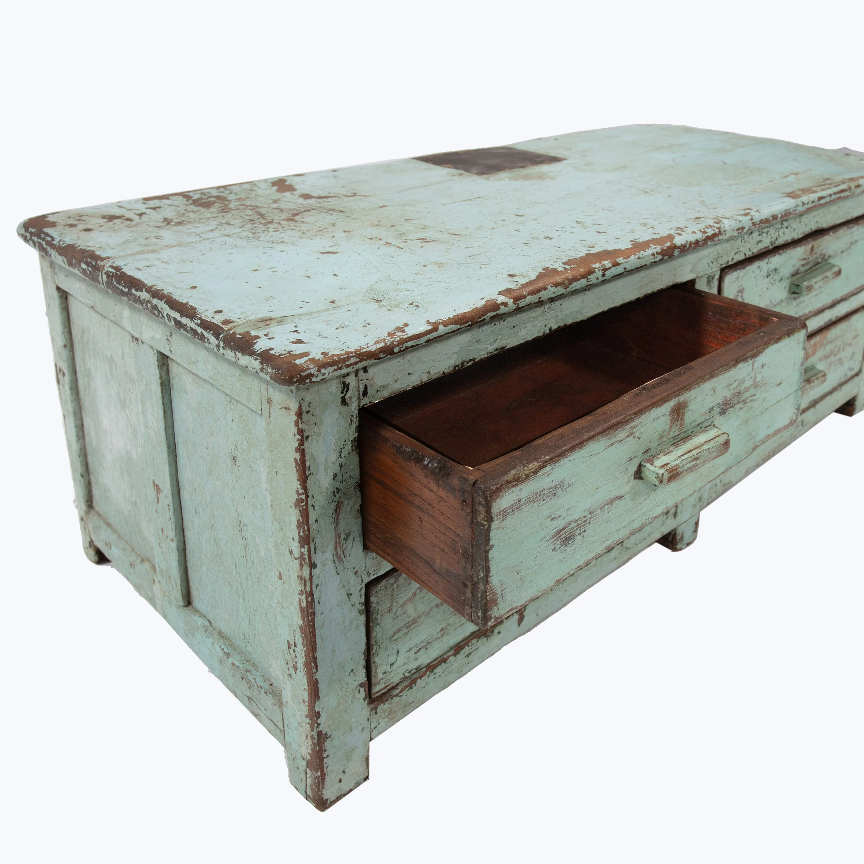 Vintage 4-Drawer Tabletop Desk | Console