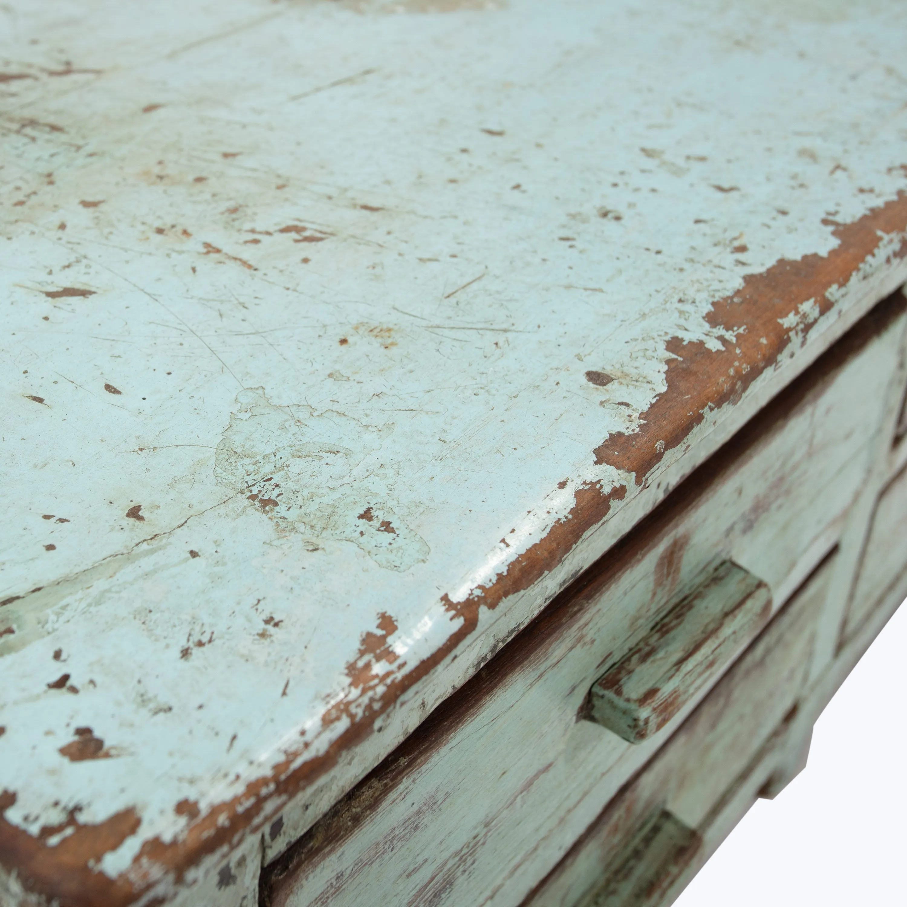 Vintage 4-Drawer Tabletop Desk | Console