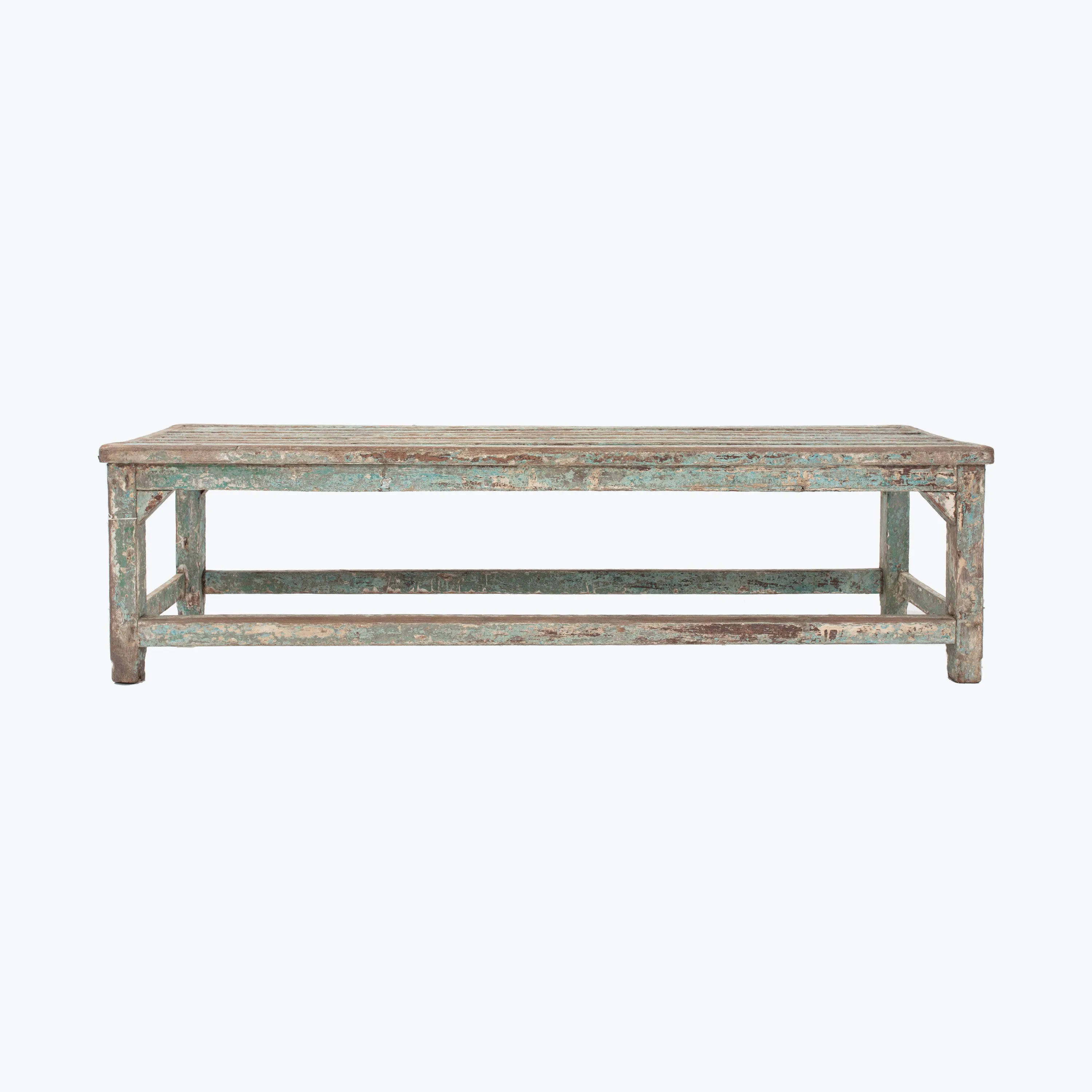 Vintage Slatted Bench