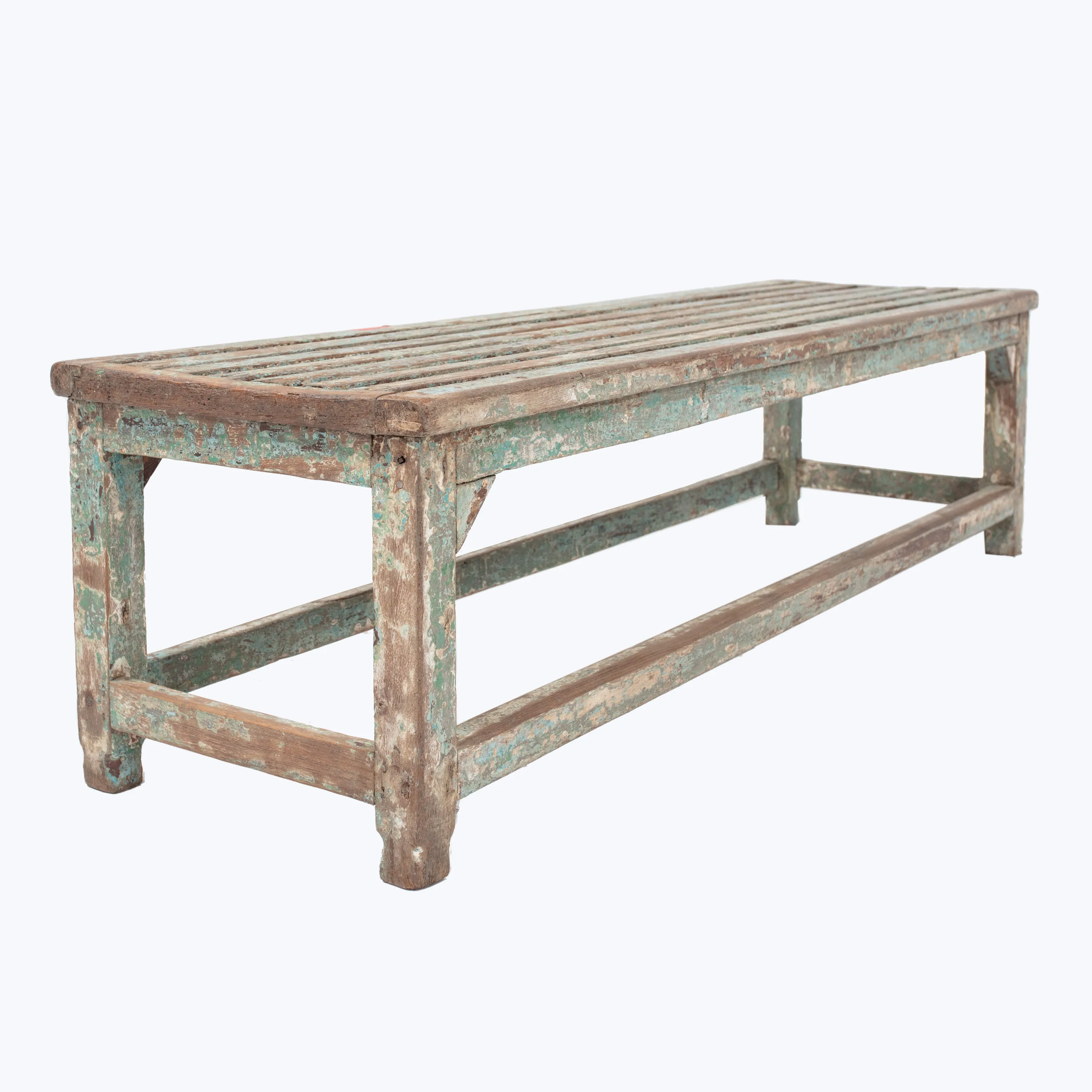 Vintage Slatted Bench