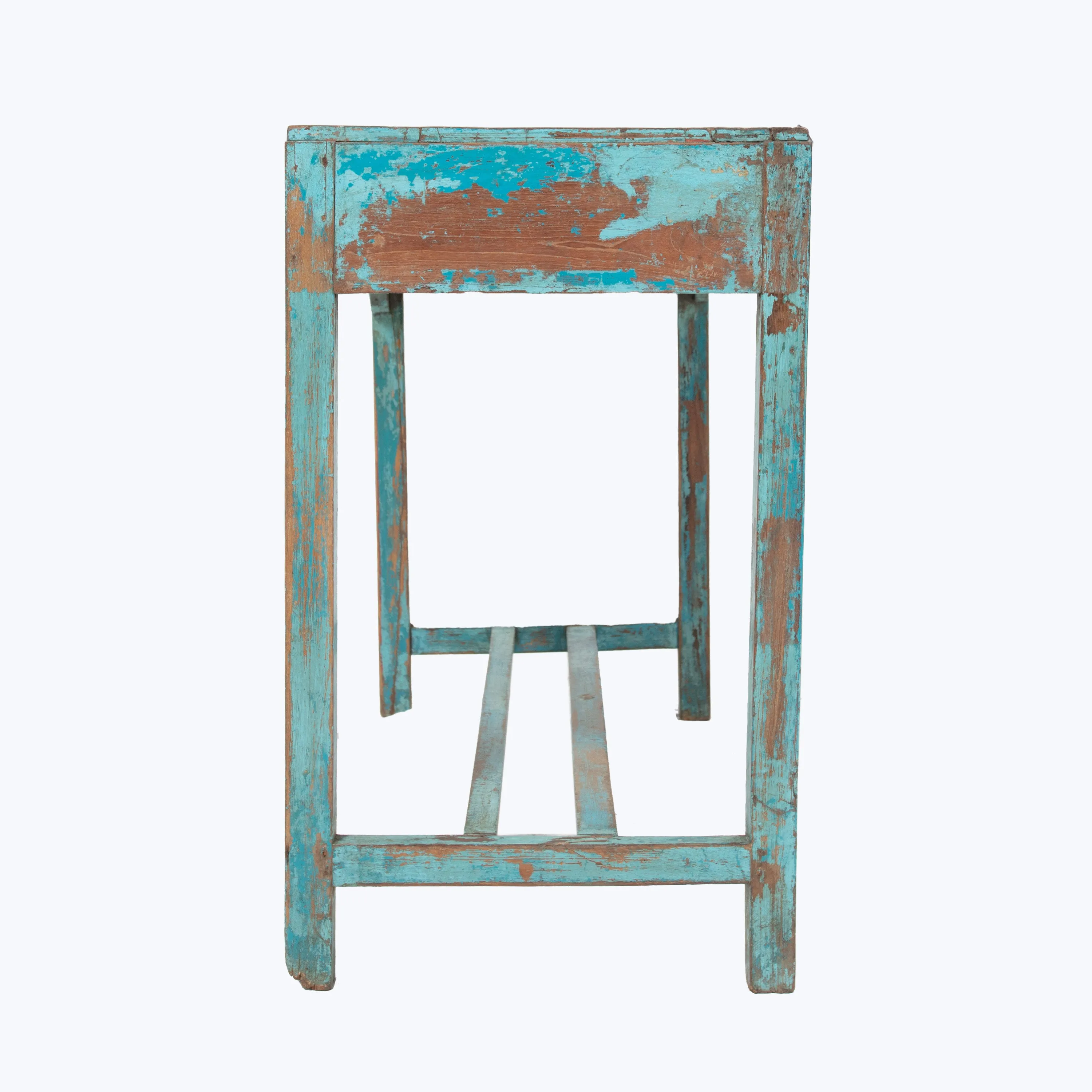 Vintage Teal 2-Drawer Console