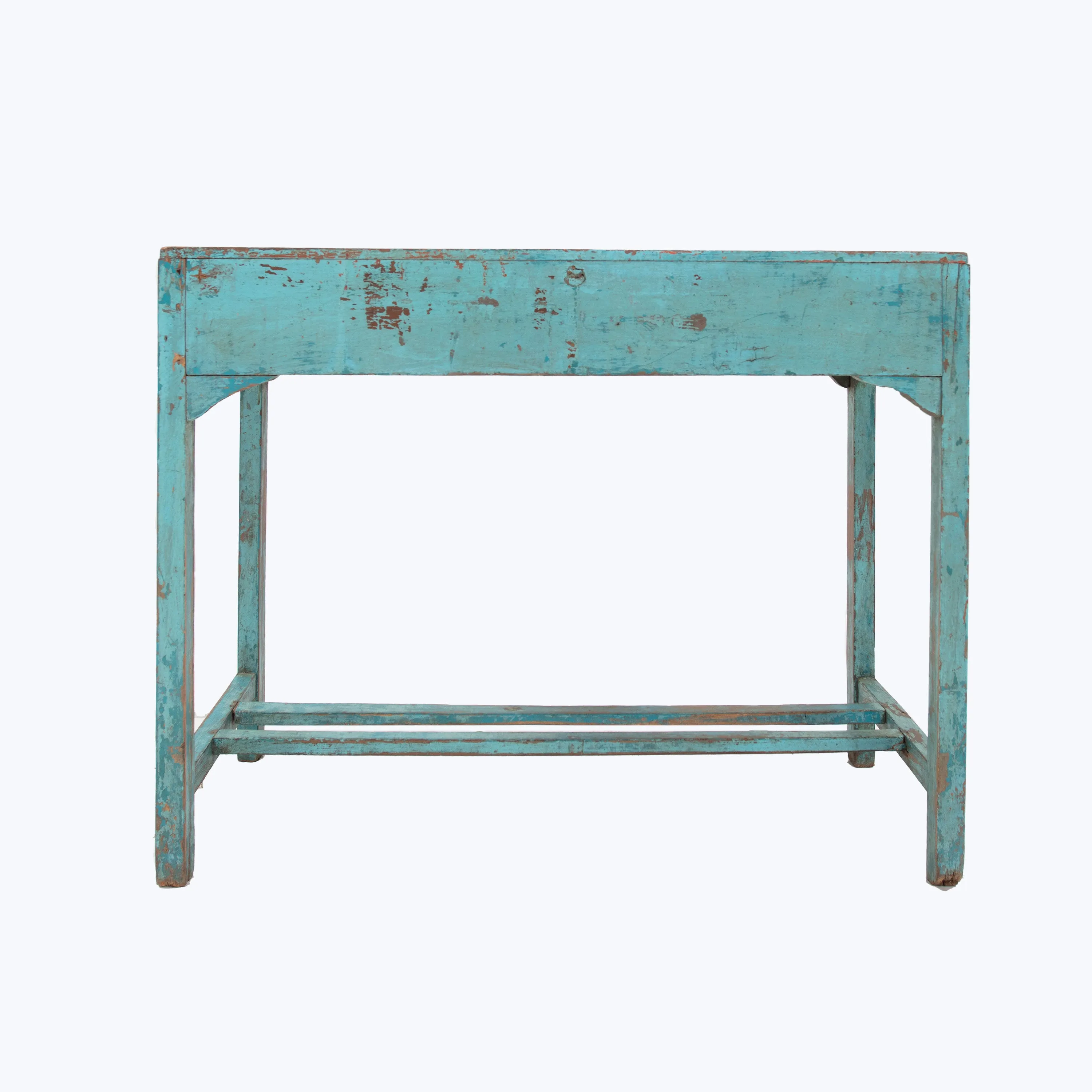 Vintage Teal 2-Drawer Console
