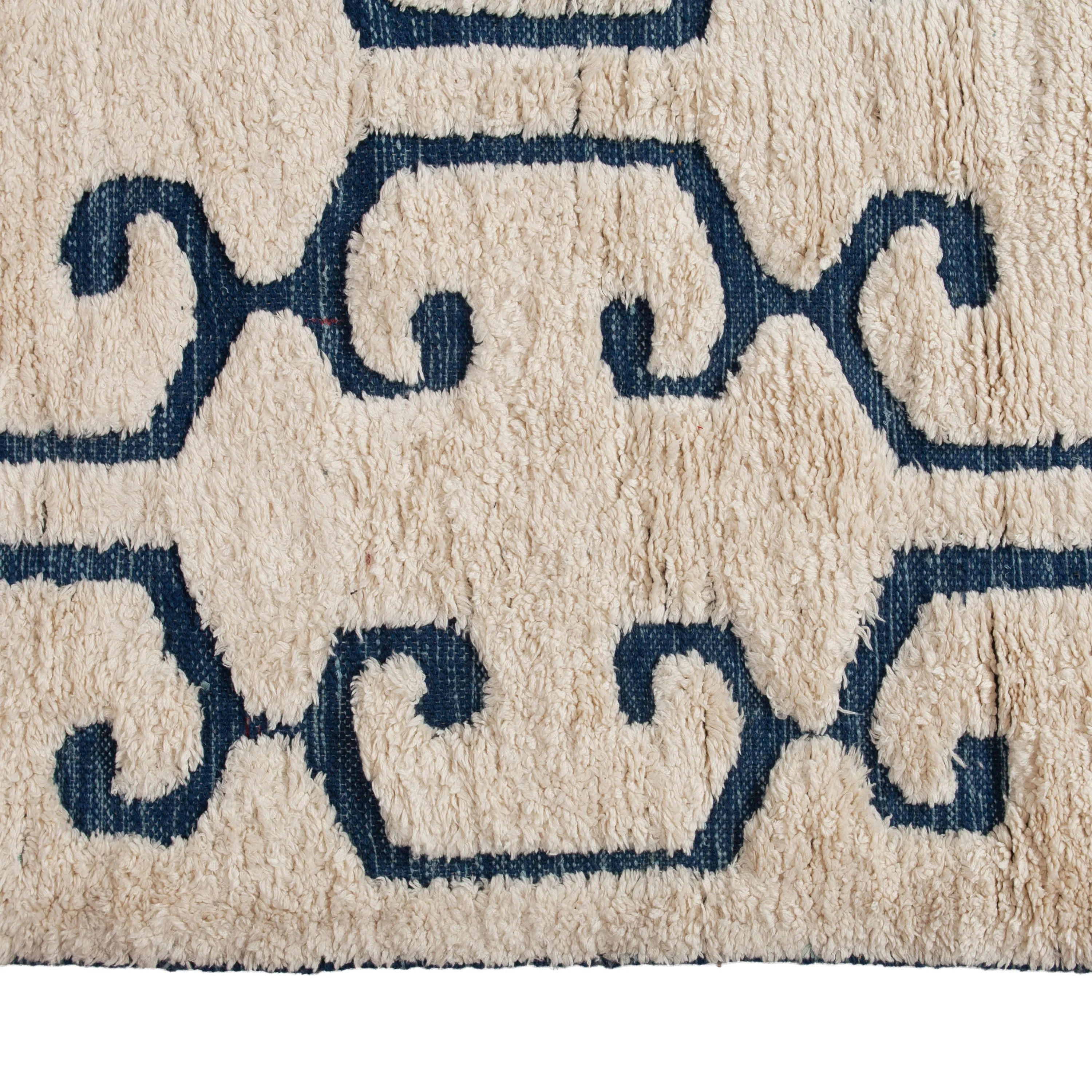 White Transitional Wool Rug - 10"x 17'4"