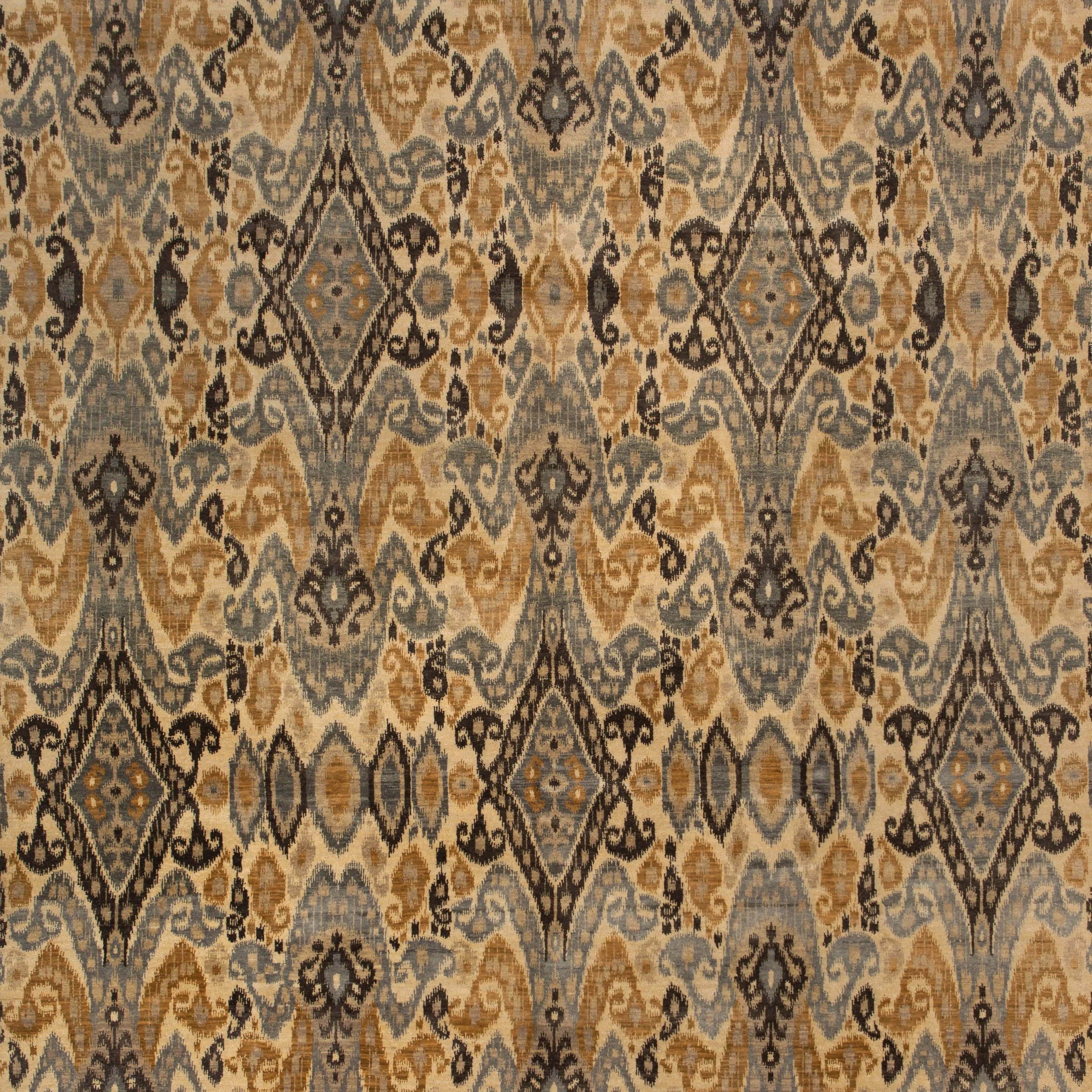 Yellow Modern Wool Rug - 9'1" x 12'2"