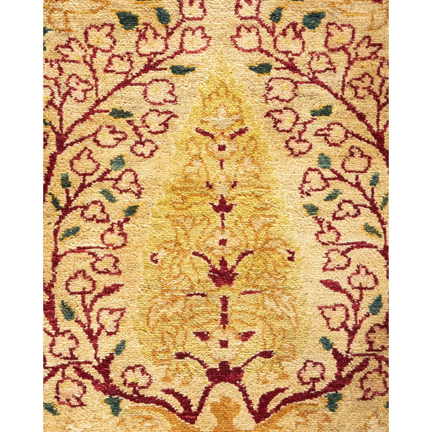 Yellow Traditional Wool Rug - 12'1" x 20'