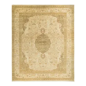 Yellow Traditional Wool Rug - 12'4" x 15'2"